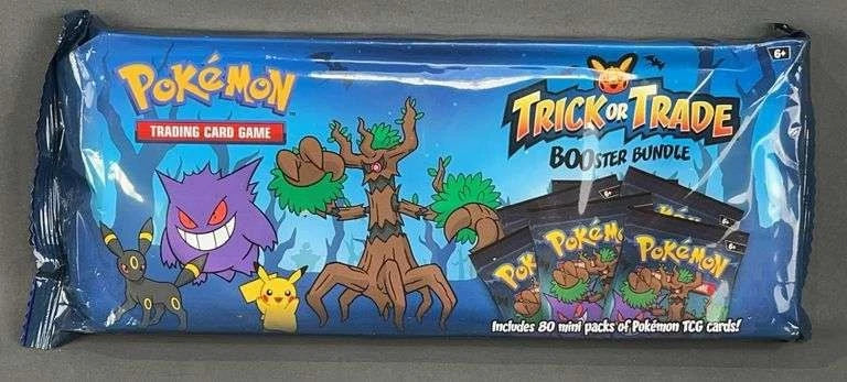 Pokemon 2024 Halloween Trick or Trade Booster Bundle 80 Mini Packs TCG Cards
