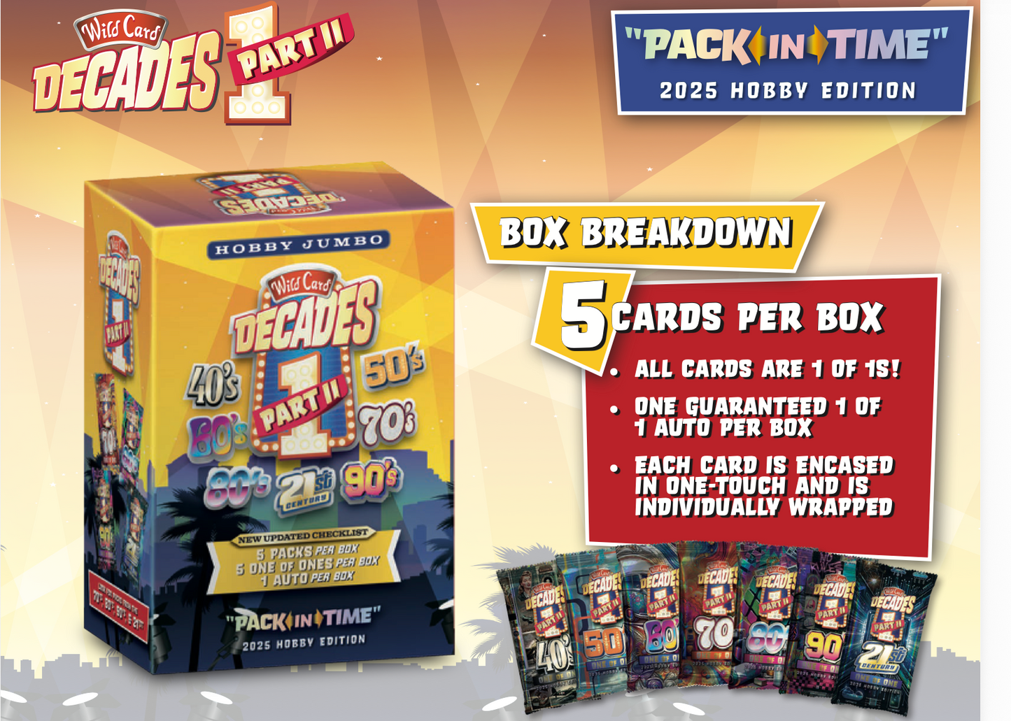 2025 WILD CARD DECADES SERIES 2 BOXES (POP CULTURE SMASH HIT!) - PREORDER -  SHIPS ON MAY 21ST