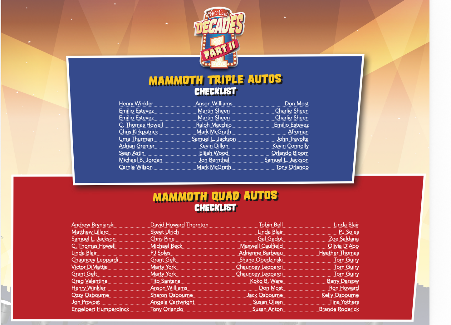 2025 WILD CARD DECADES SERIES 2 BOXES (POP CULTURE SMASH HIT!) - PREORDER -  SHIPS ON MAY 21ST